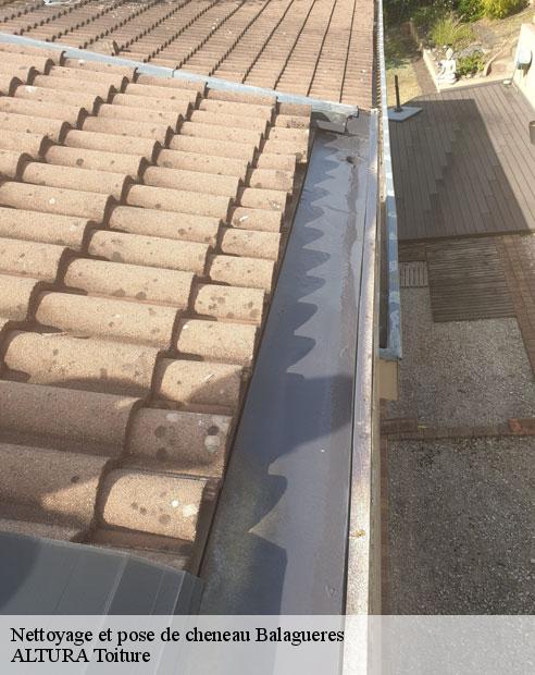 Nettoyage et pose de cheneau  balagueres-09800 ALTURA Toiture 