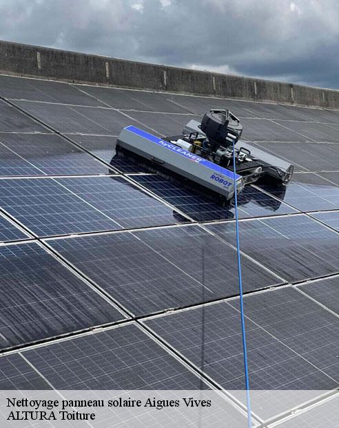 Nettoyage panneau solaire  aigues-vives-09600 ALTURA Toiture 